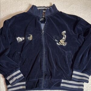 VTG Underdawg Track Jacket Zip Old School Hip Hop Cartoon RARE-L